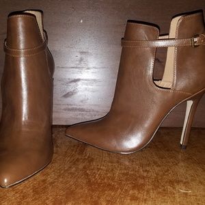 High heeled ankle boots